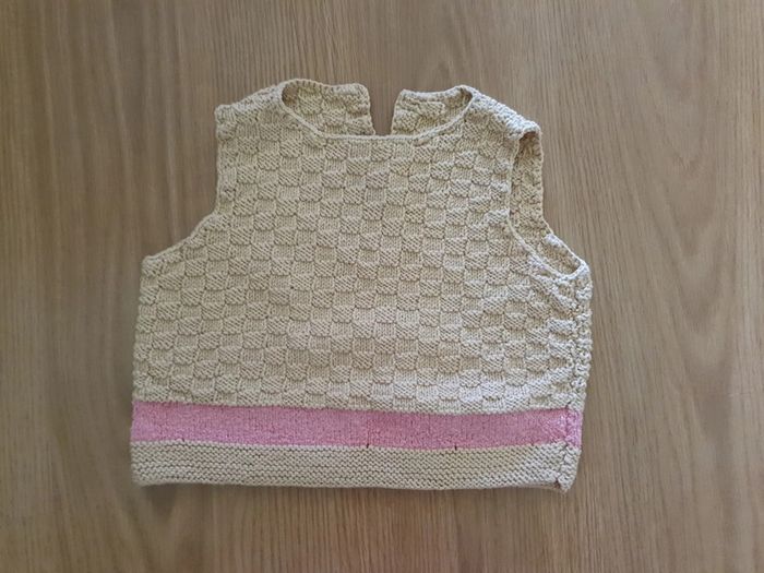 haut sans manches 100% coton fait main