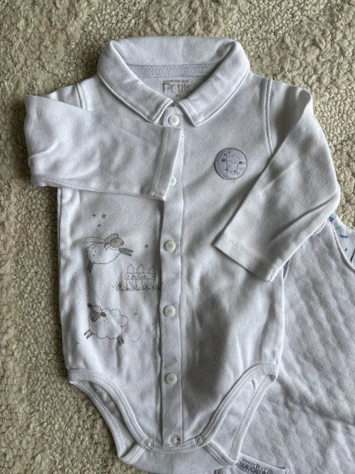 Ensemble mouton blanc La compagnie des petits 6M - photo numéro 2