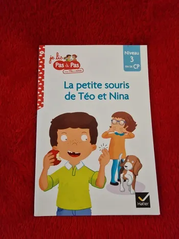 Livre je lis pas à pas avec teo et Nina, la petite souris de teo et Nina