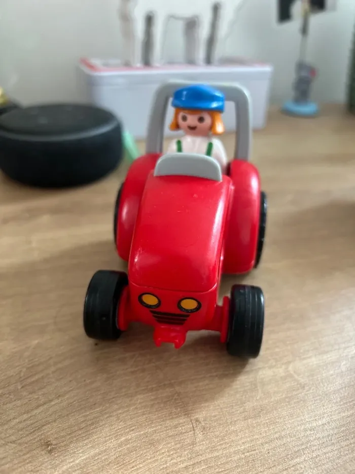 Playmobil 1.2.3-6794 - Figurine - Agricultrice avec Tracteur - photo numéro 2