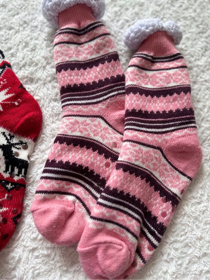 Lot de deux paires de chaussettes hautes polaires - photo numéro 3