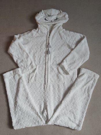 Combi pyjama blanc lait thème la Chouette T.M - Etam