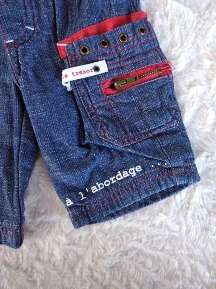 Pantalon doublé Garçon 3 mois "Le trésor, A l'abordage"100% coton - photo numéro 5