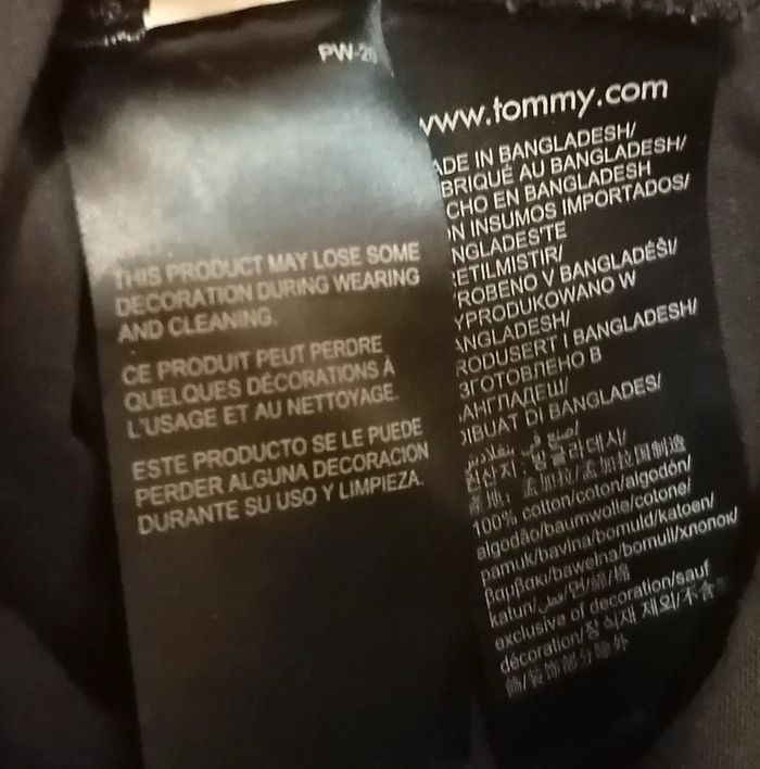 Tee-shirt manches longues bleu marine sequins taille 16 ans Tommy Hilfiger - photo numéro 12