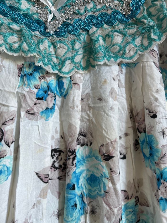 Robe longue bleu à motifs Boutique Indépendante Taille Unique - photo numéro 5