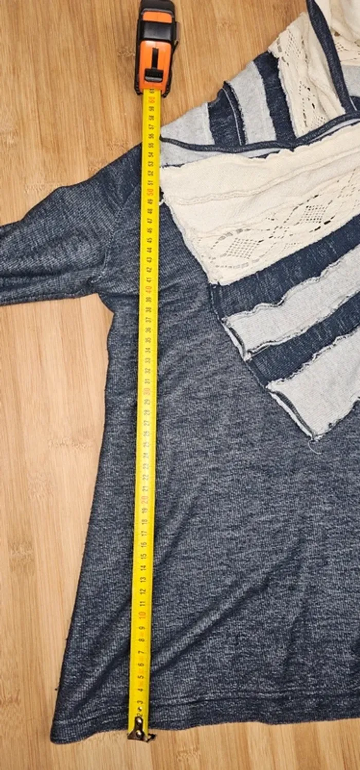 Pull Desigual asymétrique à col drapé - Taille M - photo numéro 8