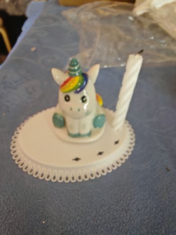 Décor gâteau licorne
