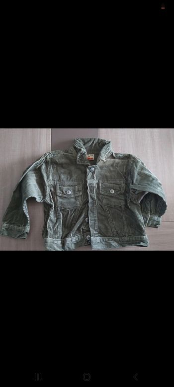 Veste en jeans verte