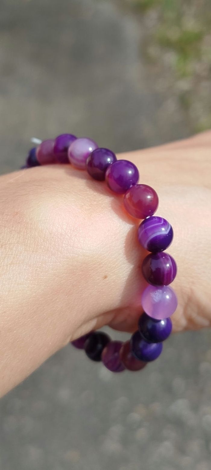 Bracelet de soins Lithotherapie anti stress - photo numéro 3