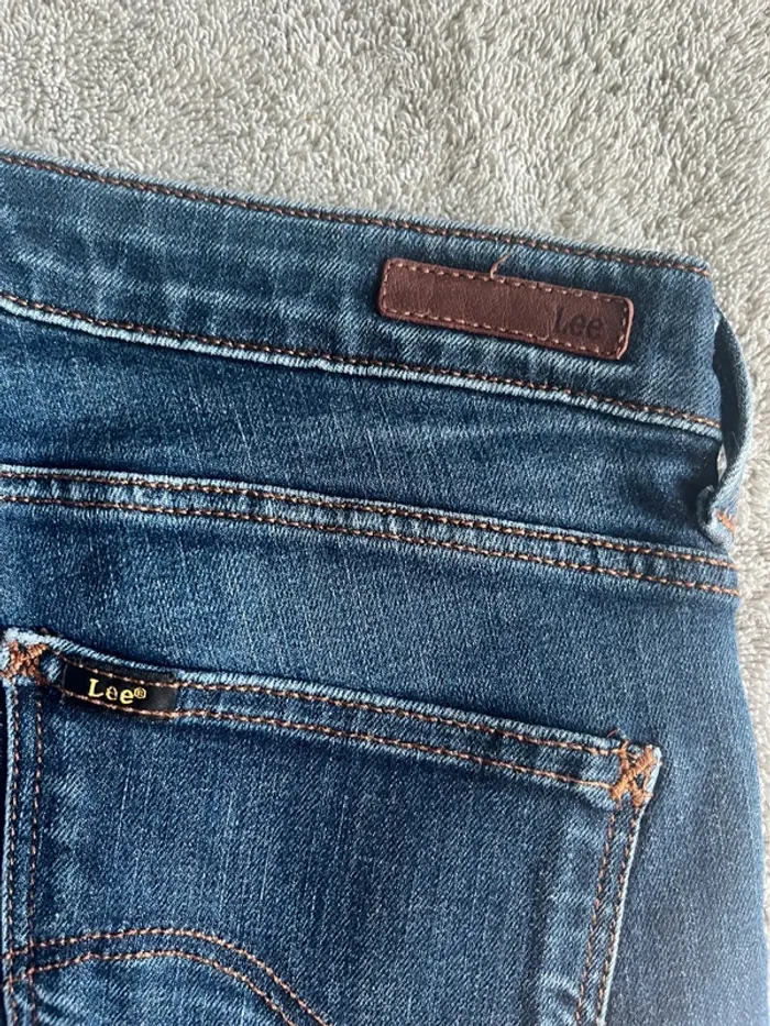 Jean bleu foncé Lee Scarlett W29 L33 – coupe slim flatteuse, stretch, intemporel & confortable - photo numéro 4