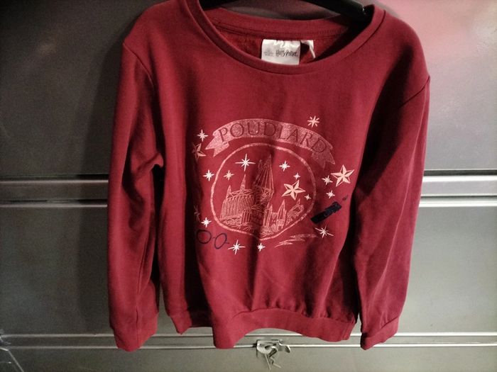Sweat bordeaux manches longues 10ans Harry Potter