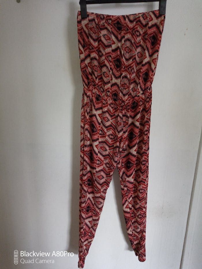 Combinaison rose fushia noir