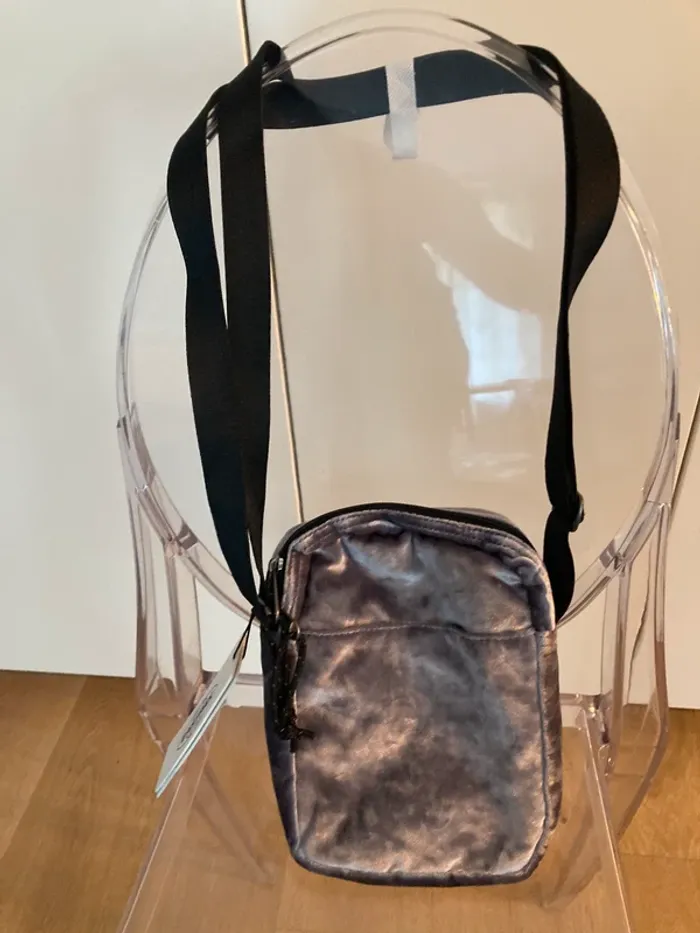 Eastpak sac bandoulière the one velours gris neuf - photo numéro 3