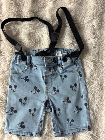 Short Mickey mouse à bretelles