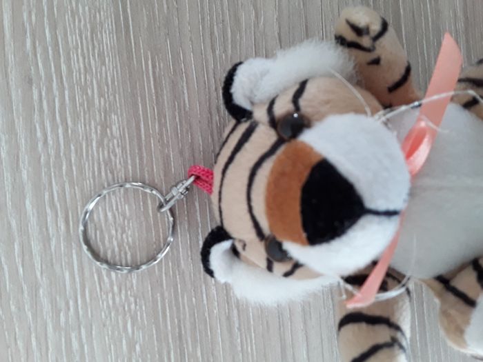 Porte-clé peluche tigre - photo numéro 2