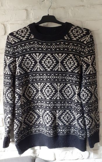 Pull homme laine noir H&M Taille S 