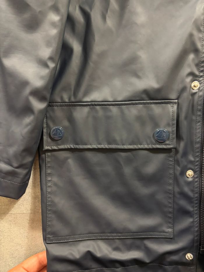 Ciré / Manteau Petit Bateau Bleu marine Taille XXS - photo numéro 5
