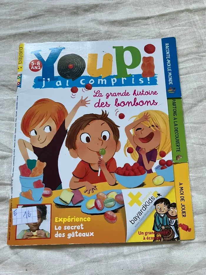 Magazine enfant – Youpi, j’ai compris : La grande histoire des bonbons