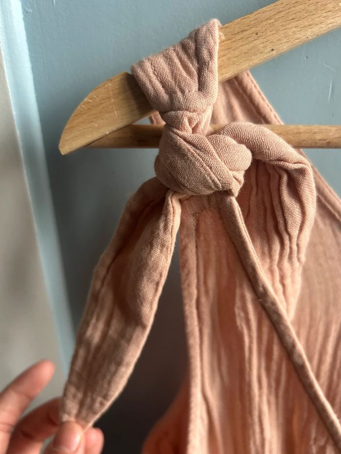 🌿 Robe grossesse / allaitement corail - gaze de coton - T42 - Neuve avec étiquette 🌿 - photo numéro 3