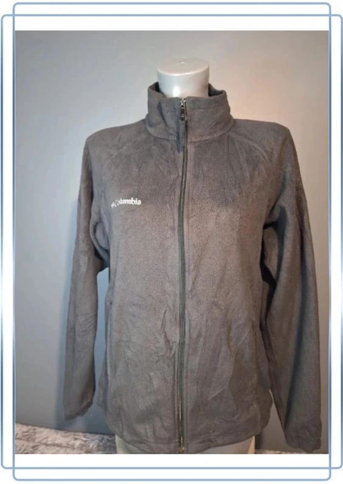 Polaire full zip columbia femme noir - taille M / brodé (270) - photo numéro 2