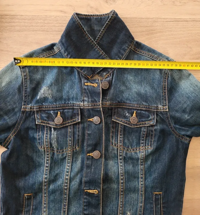 Veste en jean bleue foncée Kiabi Taille S ou 34 36 - photo numéro 9