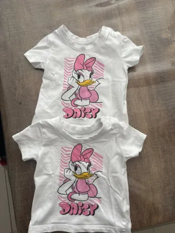Joli t-shirt Daisy bébé x2