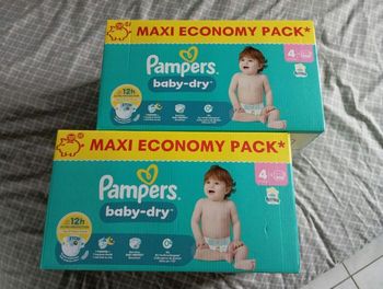 2 cartons pampers Baby dry taille 4 neuf jamais ouvert 