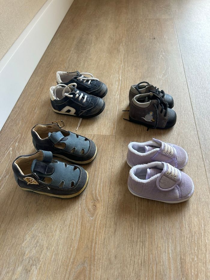 Lot chaussures bébé garçon – pointures 16 à 20 – été & marche - photo numéro 3