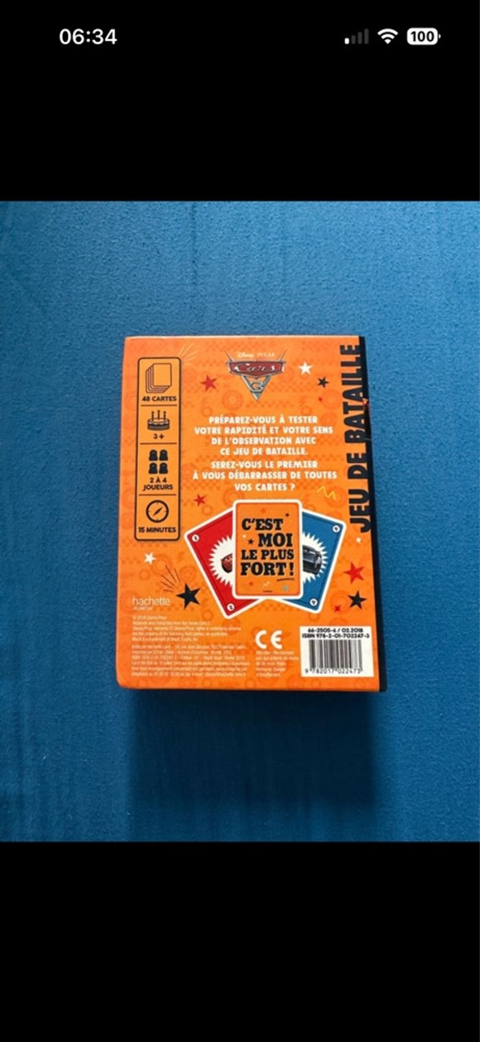 Jeu de bataille CARS - photo numéro 2