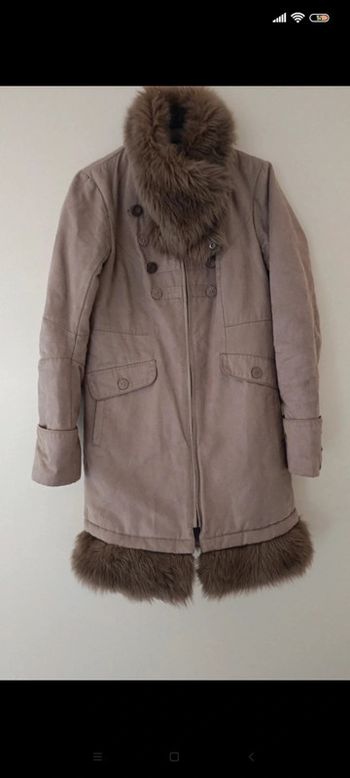 Manteau avec fourrure amovible t 36