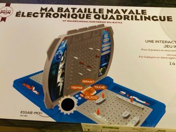 Jeu bataille navale électronique quadrilingue