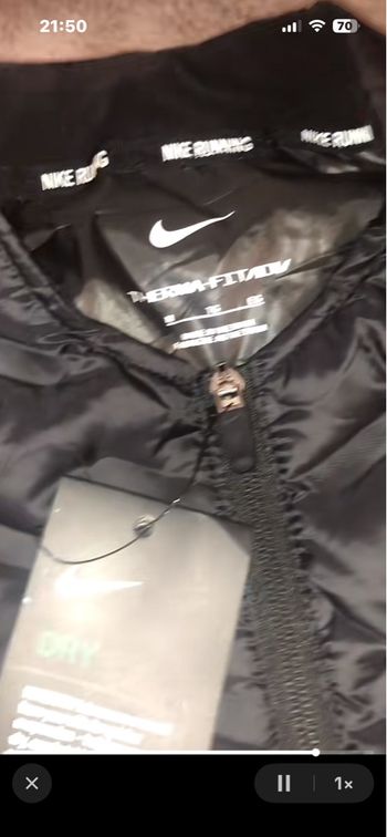 Veste sans manche running therma fit full black