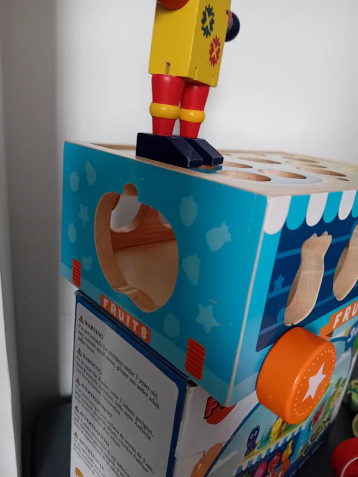 Lot jouets enfant en bois 3 ans mixte tbe - photo numéro 7