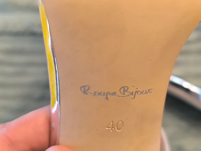 Sandales talon aiguille argenté T40 Rouge bijoux - photo numéro 9