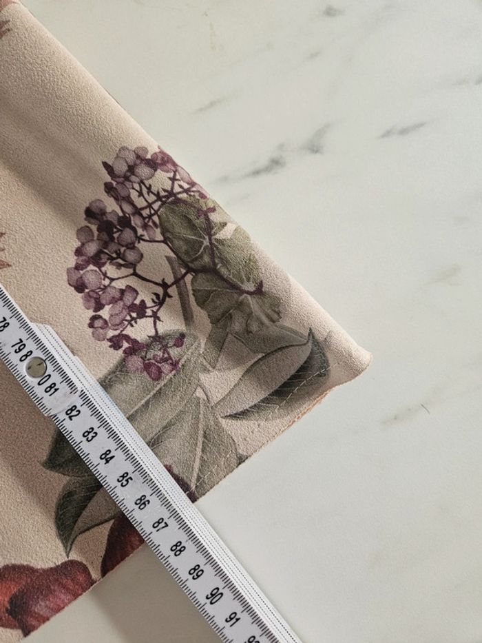 Cassis robe fleurie aspect daim taille 38 - photo numéro 10