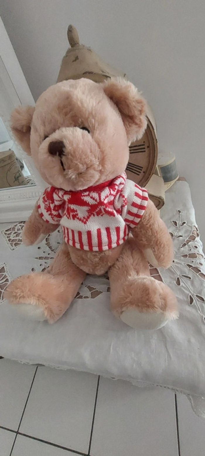 Ours en peluche articulé vintage Lancelot 40 cm - photo numéro 5