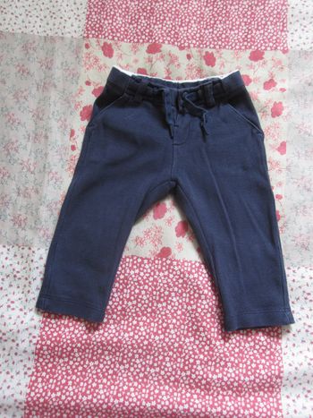 Pantalon de jogging bleu marine 9 mois