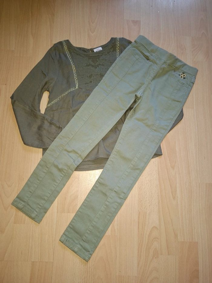 Magnifique ensemble jegging et blouse 7/8 ans 🌺 tape à l'œil 🌺 excellent état - photo numéro 6