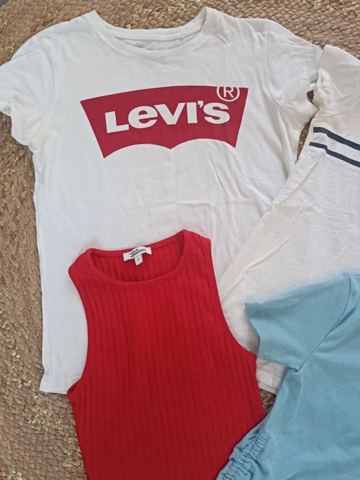 Lot tee shirt fille XS - photo numéro 2