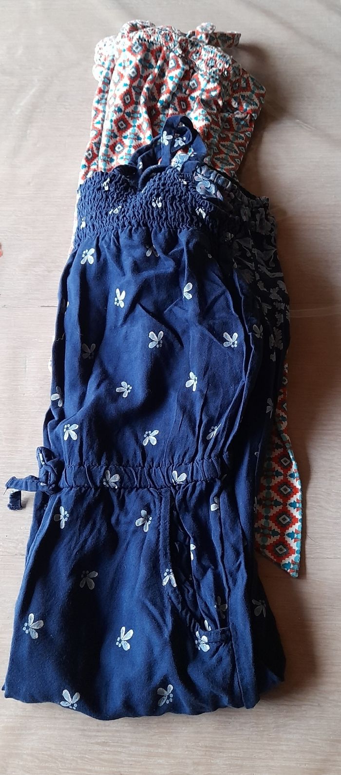 Lot de 2 salopettes légères fille 116