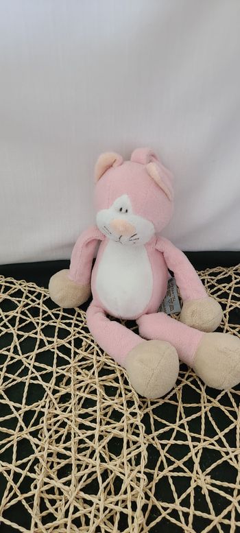 Teddykompaniet Diinglisar  peluche chat rose
