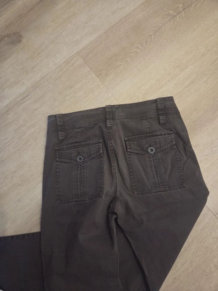 pantalon patte d'eph Comptoir des Cotonniers gris et noir taille S - photo numéro 4