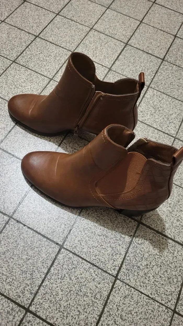 Bottines marron taille 39 - photo numéro 2