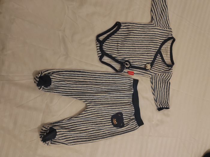 Pyjama ourson a rayure