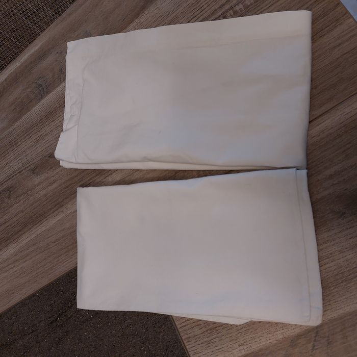 Lot 2 taies oreiller coton