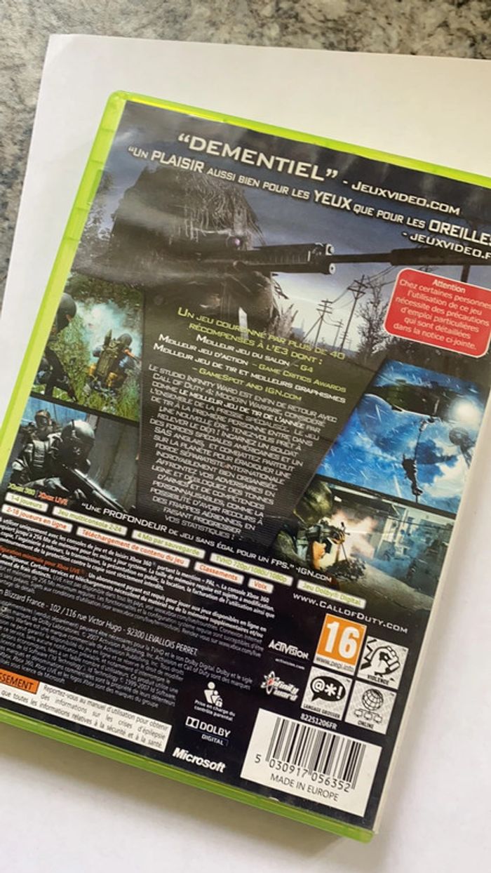 call of duty modern warfare 4 xbox 360 - photo numéro 3