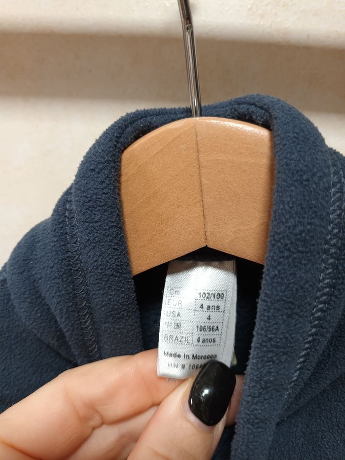 Pull polaire marine Quechua 4 ans mixte - photo numéro 3