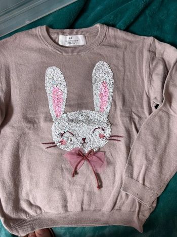 Pull léger lapin 7-8 ans