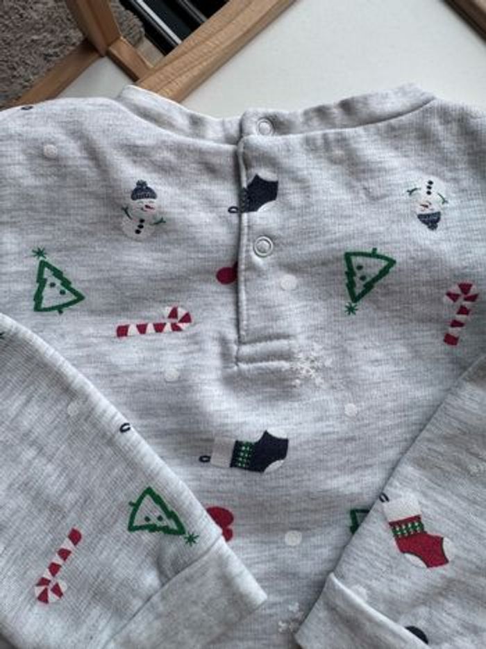 Lot 2 Sweats chauds Mickey Noel 24 mois gris & rouge jumeaux - photo numéro 6