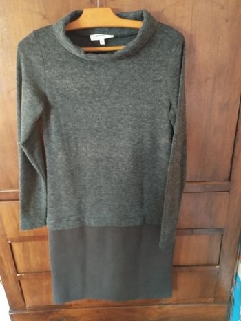 🌺 Robe gris chiné - 2 matières - Taille 36 - Grain de malice 🌺